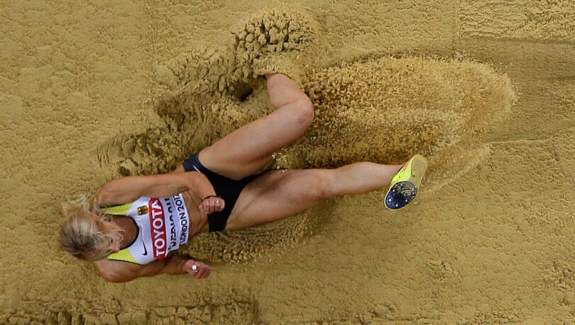 Dreispringerin Kristin Gierisch flog an der Bronzemedaille vorbei. Dreispringerin Kristin Gierisch flog an der Bronzemedaille vorbei.