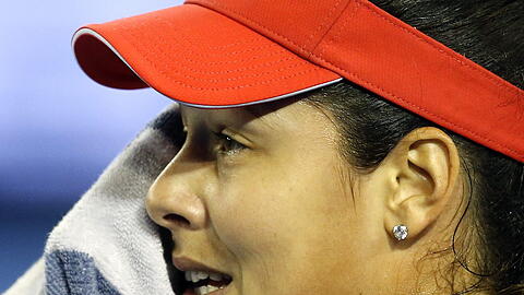 Geschockt: Ana Ivanovic.