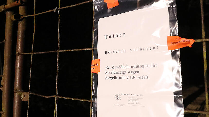 Der Tatort ist abgesperrt.
