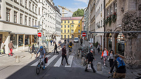 Fast autofrei: So würden sich die Grünen die Altstadt wünschen.