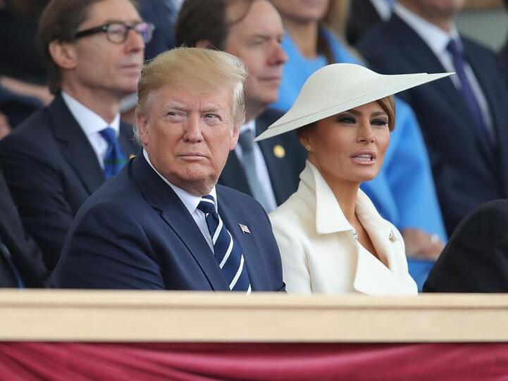 US-Präsident Donald Trump und seine Frau Melania Trump.