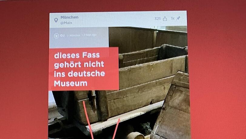Hier outet sich der Bierfass-Schmuggler auf Jodel. Hier outet sich der Bierfass-Schmuggler auf Jodel.