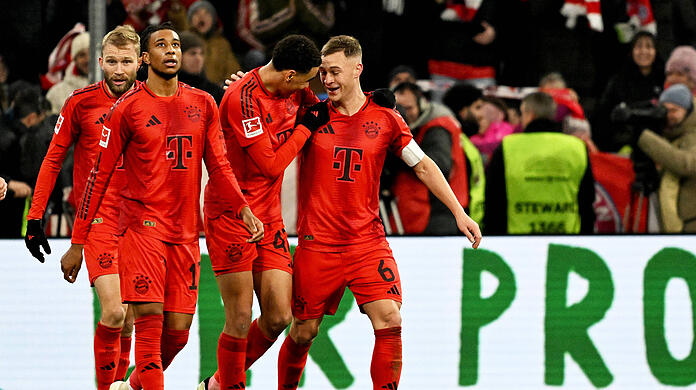 Trafen gegen RB Leipzig: Konrad Laimer, Joshua Kimmich und Jamal Musiala.