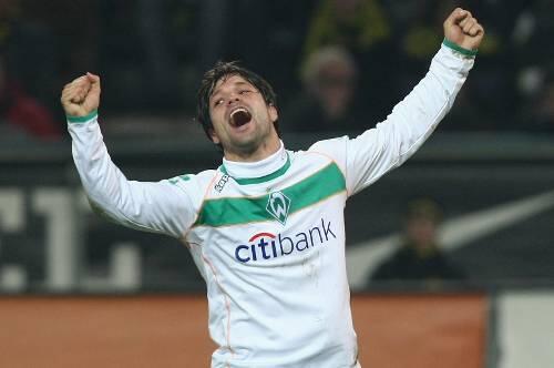 Will gegen Milan jubeln: Werder-Star Diego.
