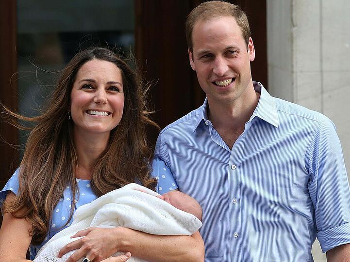 Kate und William: Im Juli 2013 kam ihr Sohn George zur Welt