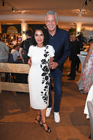 Jürgen Hingsen mit Ehefrau Francesca Elstermeier Jürgen Hingsen mit Ehefrau Francesca Elstermeier