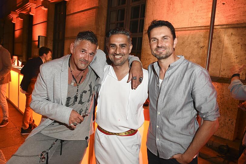 Damir Pfister, Kewan Mirheidari und Simon Verhoeven