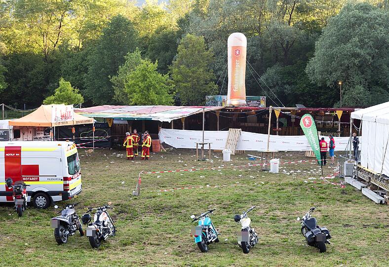 Das Konzertgelände in Nenzing (Österreich), wo ein 27-jähriger Neonazi zwei Menschen erschossen und elf weitere Besucher verletzt hat.