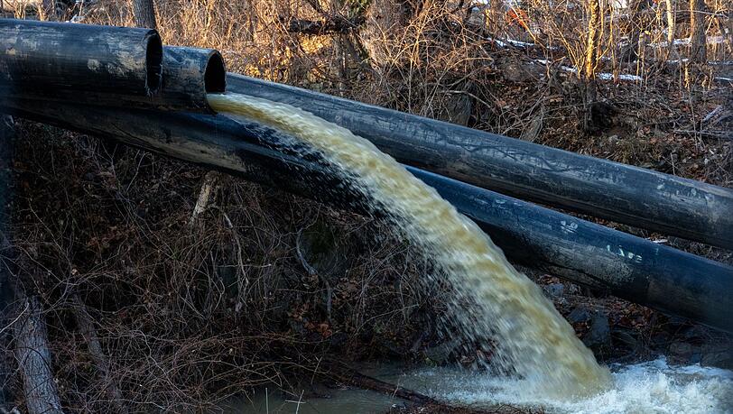 Im Januar kam es zu dem Bruch in der Leitung.