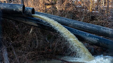 Im Januar kam es zu dem Bruch in der Leitung.