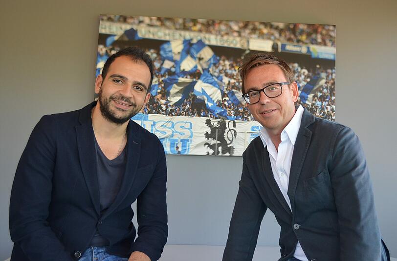 Gemeinsam für den TSV 1860: Die Geschäftsführer Noor Basha (l.) und Markus Rejek (r.).