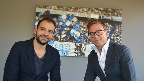 Gemeinsam für den TSV 1860: Die Geschäftsführer Noor Basha (l.) und Markus Rejek (r.).