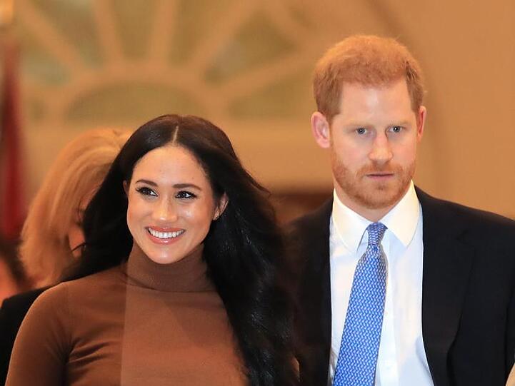 Prinz Harry und Herzogin Meghan, nach ihrem Treffen mit Kanadas Hochkommissarin in London.