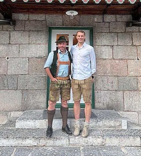 Manuel Neuer (r.) und Johannes Rabl.