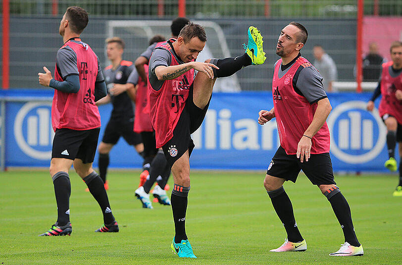 Rafinha (l.) und Franck Ribéry.