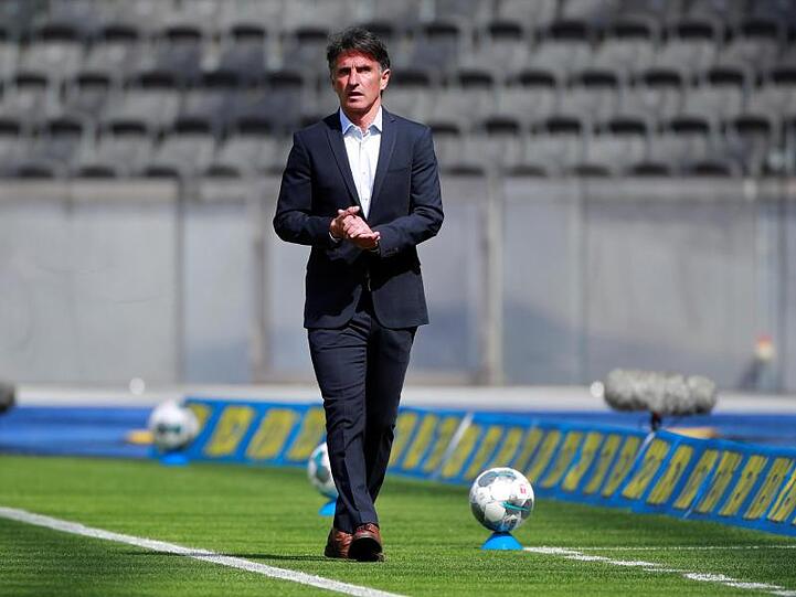 Trainer Bruno Labbadia startete mit der Berliner Mannschaft mit drei Siegen in den ersten vier Bundesliga-Spielen.