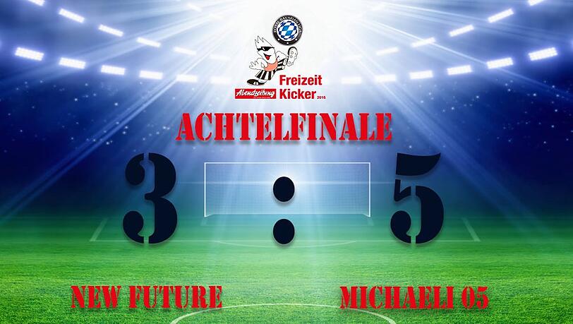 Michaeli 05 zieht mit 3:5 ins Viertelfinale ein. Michaeli 05 zieht mit 3:5 ins Viertelfinale ein.