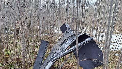 In Lettland wurden Teile einer Drohne gefunden, die mutma&szlig;lich aus der Ukraine stammt.