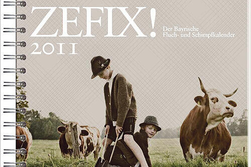 Eindeutig ein Kaasloawe: Dieser Bub braucht dringend ein bisserl Sonne. Das Bild ist aus &bdquo;ZEFIX! - Der Bayrische Fluch und Schimpfkalender 2011&ldquo; .