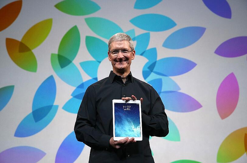 Am Dienstag stellte Apple sein erneuertes iPad vor. Weil es nur 450 Gramm wiegt erhält es den Beinamen Air.