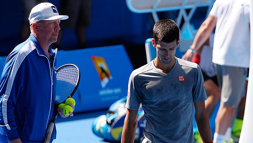 Kann sich das Amt als Davis-Cup-Teamchef momentan nicht vorstellen: Tennis-Legende Boris Becker, derzeit Coach von Novak Djokovic. Kann sich das Amt als Davis-Cup-Teamchef momentan nicht vorstellen: Tennis-Legende Boris Becker, derzeit Coach von Novak Djokovic.