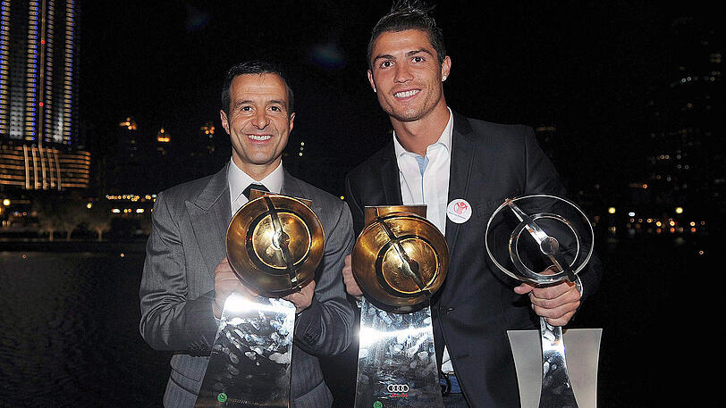Superstar Cristiano Ronaldo und sein Berater Jorge Mendez
