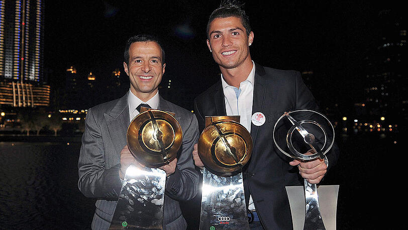 Superstar Cristiano Ronaldo und sein Berater Jorge Mendez Superstar Cristiano Ronaldo und sein Berater Jorge Mendez