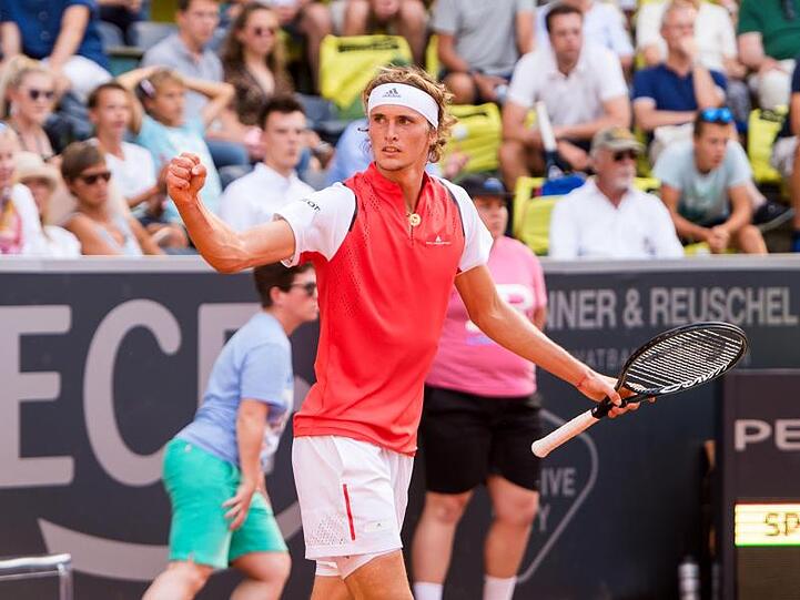 Freude über den Einzug ins Viertelfinale in der Heimat: Alexander Zverev.