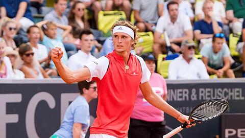 Freude über den Einzug ins Viertelfinale in der Heimat: Alexander Zverev.