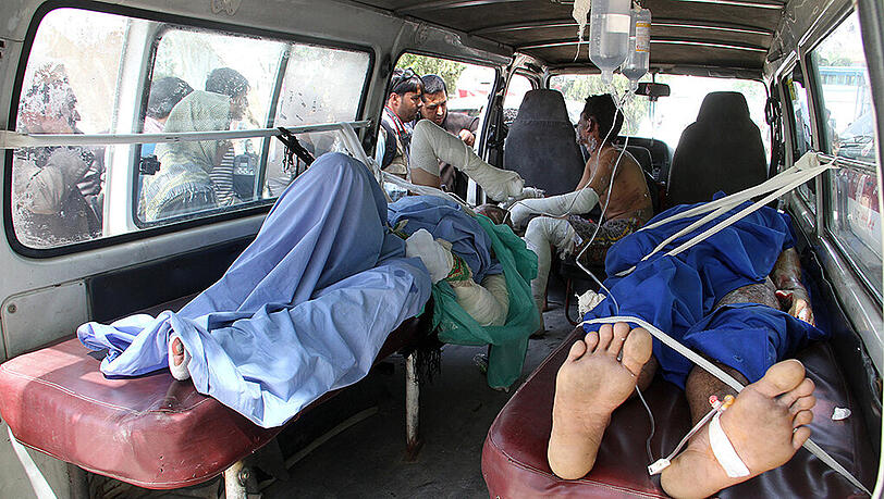 Über die genaue Zahl der Passagiere in den Bussen gibt es noch keine Klarheit. Foto: Sayed Mustafa Über die genaue Zahl der Passagiere in den Bussen gibt es noch keine Klarheit. Foto: Sayed Mustafa