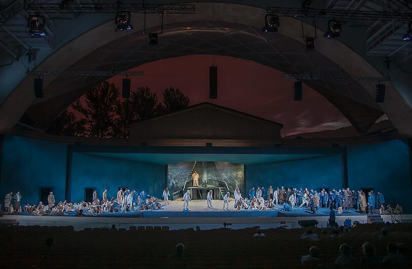 Der "Fliegende Holländer" im Passionstheater Oberammergau.