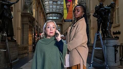 ChrisTine Urspruch und Karmela Shako in "Einspruch, Schatz! - Unter Vätern".