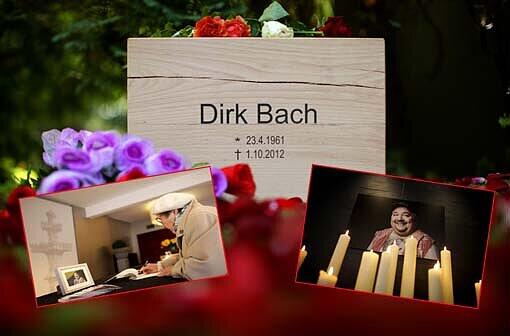 Letzte Ruhe für Dirk Bach: Seine Urne wurde in Köln begraben. Zahlreiche Fans des Schauspielers trugen sich in die Kondolenzbücher ein.