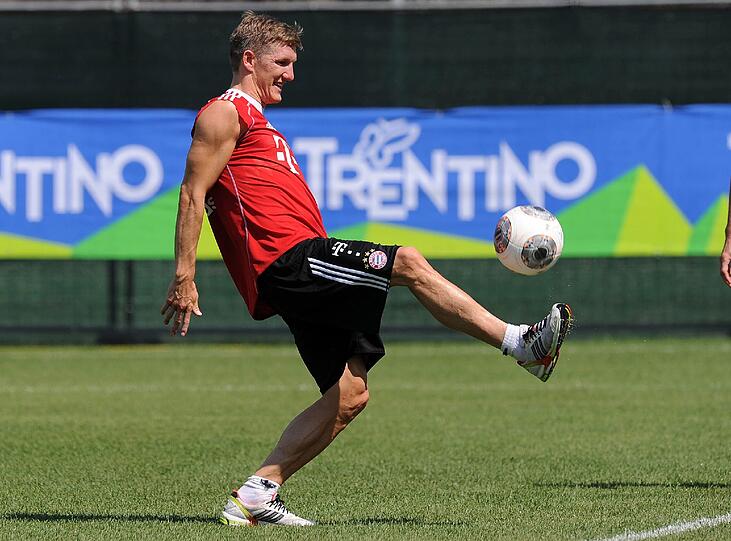 Schweini im Einzeltraining in Riva.