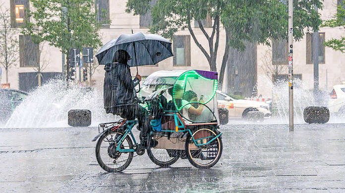 Das Wetter in München zeigt sich von einer unschönen Seite – das gesamte Wochenende droht Dauerregen.