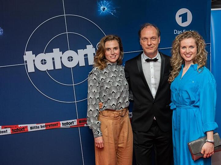 Im Dresden-Tatort ermitteln Karin Hanczewski (l-r), Martin Brambach und Cornelia Gröschel.