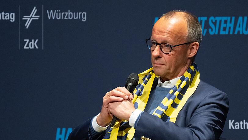 Merz zeigt sich auf dem Katholikentag selbstkritisch.