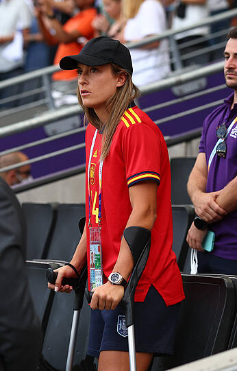 Alexia Putellas am Freitag am Rande der EM-Begegnung zwischen Spanien und Finnland.