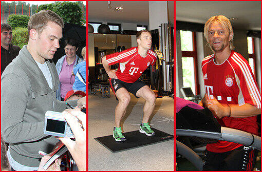 Die Bayern-Spieler im Leistungstest. Die Bilder.