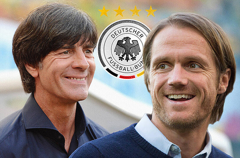 Debüt als Trainer-Gespann: Jogi Löw und der neue Co-Trainer Thomas Schneider.