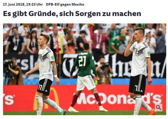 Kein überzeugender Auftritt der DFB-Elf: Der "Süddeutschen Zeitung" zufolge sollte man sich Sorgen machen.