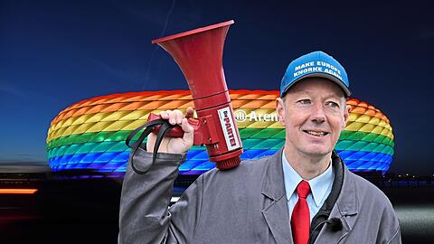 "Ich kenne beide schon zu lange", sagt Sonneborn auf die Frage, ob er sich von DFB und deutscher Politik mehr Rückgrat erwartet hätte.