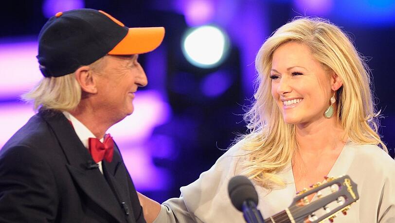 Otto Waalkes und Helene Fischer bei einem gemeinsamen Auftritt im Jahr 2015 in München.