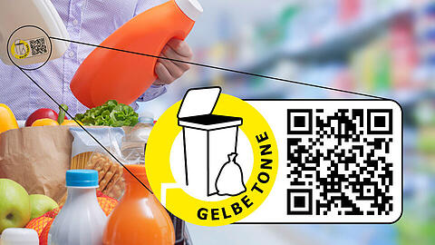 Wie man richtig trennt, zeigt ein kurzer Erklärfilm, der einfach und schnell über einen QR-Code auf den meisten Verpackungen abzurufen ist.