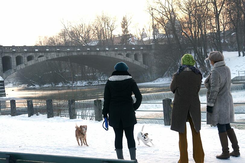 So schön ist die Landeshauptstadt im Winter.