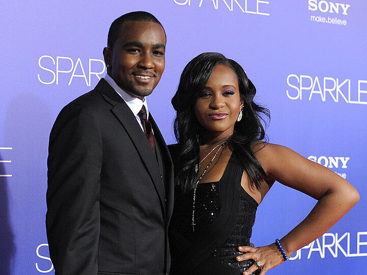 Nick Gordon mit seiner Bobbi Kristina Brown bei einer Filmpremiere in Los Angeles