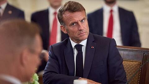 Emmanuel Macron reagierte gelassen auf eine Verzögerung.