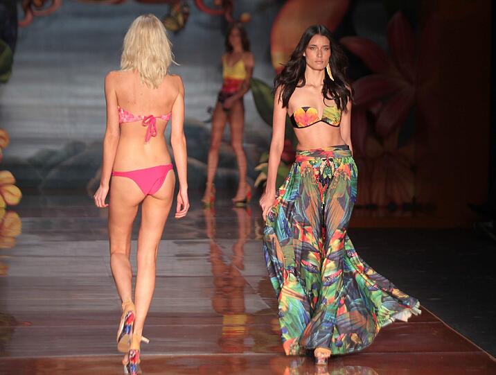 Sexy: Models zeigen bei der Mode-Woche in Rio de Janeiro die neuesten Kollektionen.