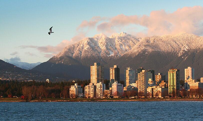 Das West End von Vancouver. Ein bisschen berühmt ist die "Robsonstrasse", einst ein Zentrum für deutsche Einwanderer, die dort einige "Schnitzelhäuser" gründeten.