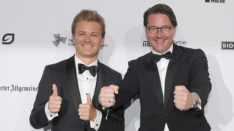 Nico Rosberg (l.) und Andreas Scheuer.